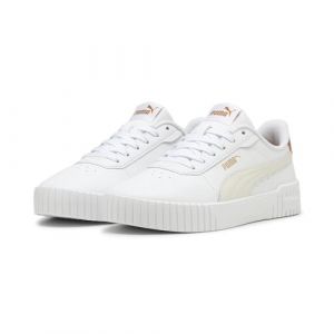 PUMA Sneakers Carina 2.0 da Donna 42 White Frosted Ivory Caramel Latte Beige