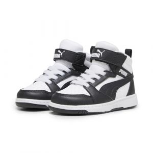 PUMA Sneaker Rebound V6 Mid per Bimbi ai Primi Passi 27 White Black Shadow Gray