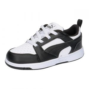 PUMA Sneaker Rebound V6 Lo per Bimbi ai Primi Passi 19 White Black