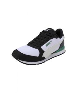 PUMA Scarpe da Ginnastica ST Runner v3 in Rete 43 White Alpine Snow Black Archive Green