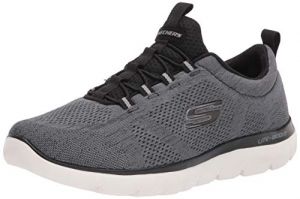 Skechers Sport Mens Summits LOUVIN Wide Fit Sneakers Uomo Nero