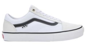 Vans skate old skool leather shoes white white