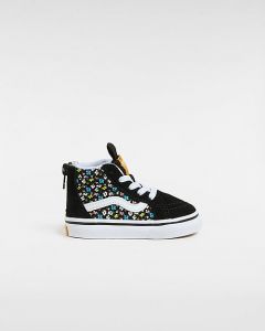 VANS Scarpe Bambino/a Sk8-hi Con Zip (1-4 Anni) (black/multi) Toddler Nero, Taglia 26.5