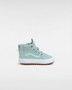 VANS Scarpe Bambino/a Mte Sk8-hi Con Zip (1-4 Anni) (gray Mist) Toddler Blu, Taglia 26.5