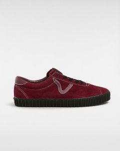 VANS Scarpe In Pelle Scamosciata Sport Low Creeper (port/black) Unisex Rosso, Taglia 47