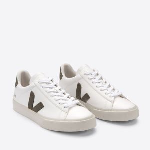 Veja Sneakers Con Lacci In Pelle Campo Chromefree Bianco Donna Taglie 46