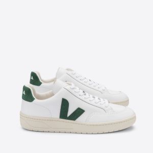 Veja Sneakers Con Lacci In Pelle V12 Bianco Donna Taglie 46