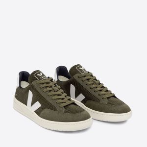 Veja Sneakers V-12 Verde Uomo Taglie 43