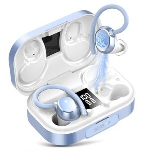 Ajblg Auricolari Wireless Cuffie Bluetooth con 4 Microfoni Bassi Profondi