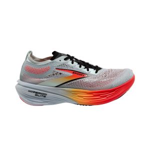 Scarpe Unisex Brooks Hyperion Elite 4 Grigio Arancione SS24