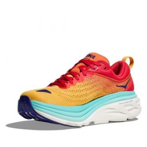 Hoka Bondi 8 Uomo Rosso Arancio