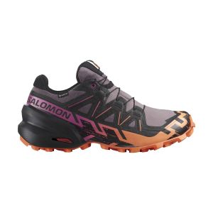 Salomon Speedcross 6 Gtx Moonscape/Black/Bird of Paradise da Donna