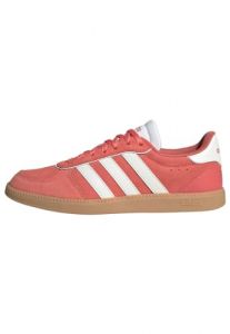 adidas Women Breaknet Sleek Shoes Leather Upper Red 6