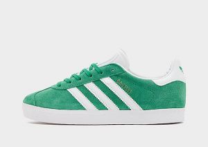 adidas Originals Gazelle Kids, Green / Cloud White / Gold Metallic