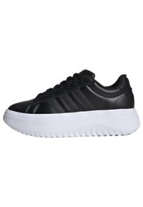 adidas Women Grand Court Platform Shoes Synthetics Upper Black 4.5