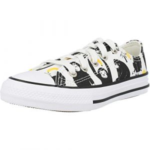 Converse Chuck Taylor all Star Ox Going Bananas Bianca/Nero Tessuto 36 EU