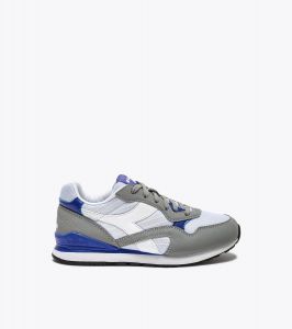 Diadora N92 GS Grigio Finale/Blu Imperiale/Azzurro da Bambino