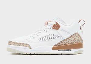 Jordan Spizike Low Junior, White/Archaeo Brown/Light Bone/Pink Oxford