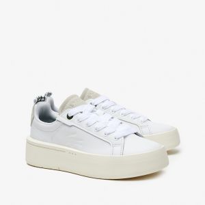 Lacoste Sneakers Carnaby Plat Suola Con Zeppa Beige Taglie 40