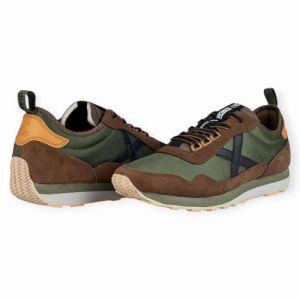 Munich Scarpa Sneakers Uomo um 75 Colore Verde Olive Marrone Numero 42