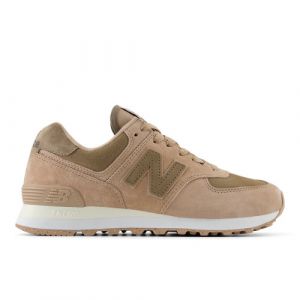 New Balance Donna 574 in Marrone/Bianca