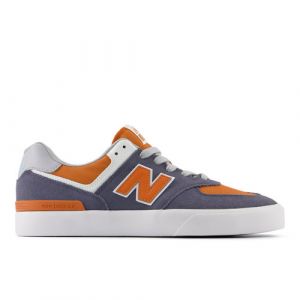 New Balance Unisex NB Numeric 574 Vulc in Grigio/Arancia