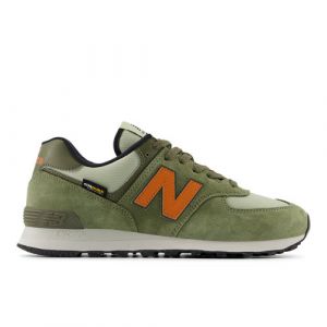 New Balance Unisex 574 in Verde/Arancia/Nero