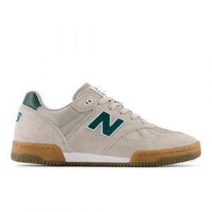 New Balance Uomo NB Numeric Tom Knox 600 in Beige/Verde, Suede/Mesh, Taglia 45.5