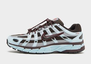 Nike P-6000 Donna, Glacier Blue/Velvet Brown/Metallic Silver/Burgundy Crush