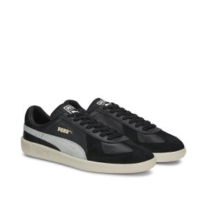 Puma Sneakers Pelle Army Trainer Nero Uomo Taglie 46