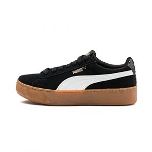 Puma Scarpe Donna Sneakers Piattaforma 363287 10 Vikky Platform Taglia 38.5 Nero-Bianco