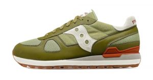 Saucony Shadow Original S70762-3 Sneakers Uomo camoscio e Tessuto Verde Bianco (43)