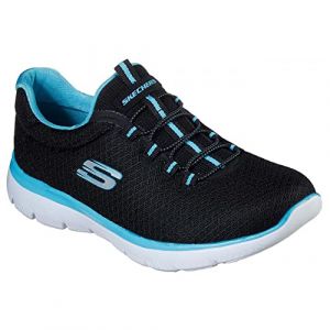 Skechers Summits - Nero/Turchese Tessile