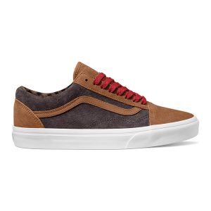 Vans Sneakers In Pelle Old Skool Marrone Uomo Taglie 40