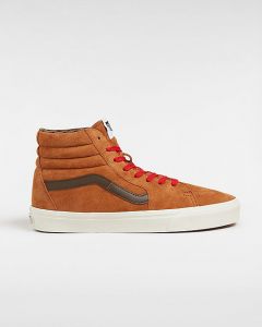 VANS Scarpe In Pelle Scamosciata Sk8-hi (glazed Ginger) Unisex Marrone, Taglia 47