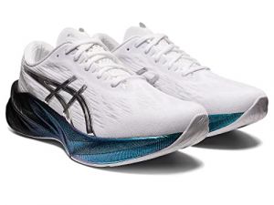 ASICS Novablast 3 Platinum Scarpa Running da Strada per Uomo Bianco Nero Multi 46.5 EU