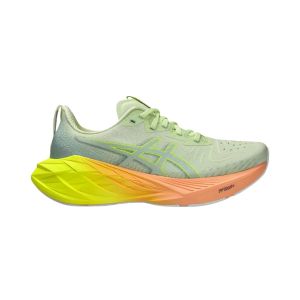 Scarpe da corsa da donna Asics Novablast 4 Paris verde giallo AW24