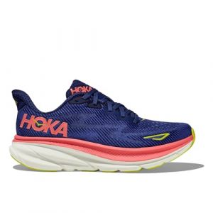 Hoka Clifton 9 Wide Scarpe da Running Donna Blu Rosa