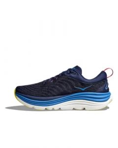 Hoka Gaviota 5 Scarpe da Running Uomo Blu Bianco