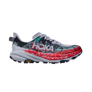 Scarpe Hoka Speedgoat 6 Grigio Rosso AW24