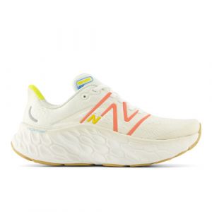 New Balance Donna Fresh Foam X More v4 in Bianca/Rossa/Giallo