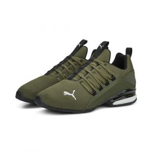 PUMA Scarpe da Running Axelion Refresh da Uomo 44.5 Green Moss Black Feather Gray