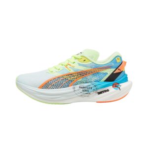 Scarpe Puma Deviate Nitro 3 Marathon Series Blu Verde AW24 Donna