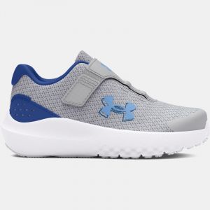 Scarpe da corsa Infant Under Armour Surge 4 AC da ragazzo Mod Grigio / Tech Blu / Horizon Blu 26