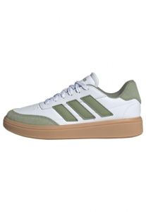 adidas Kids Courtblock Shoes Leather Upper White 3