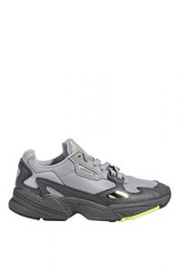 ADIDAS Womens Falcon Sneaker-Grey Grey Yellow_7