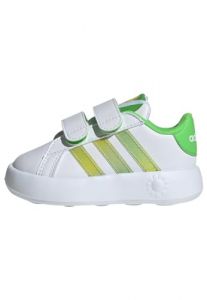 adidas Kids Grand Court 2.0 Tink Tennis Sportswear Shoes Synthetics Upper White 5.5K