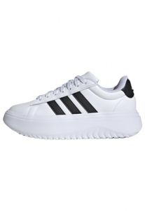 adidas Women Grand Court Platform Shoes Synthetics Upper White 6