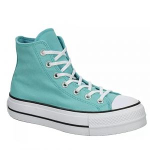 Converse Unisex Chuck Taylor All Star High Top Canvas Platform - Chiusura con lacci - Teal