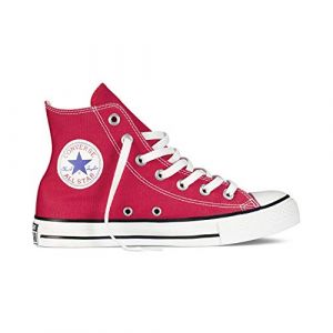 Converse Chuck Taylor all Star High Classic Ctas Hi Unisex Scarpe di Tela con Un Adesivo di 7kmh Rosso 1504